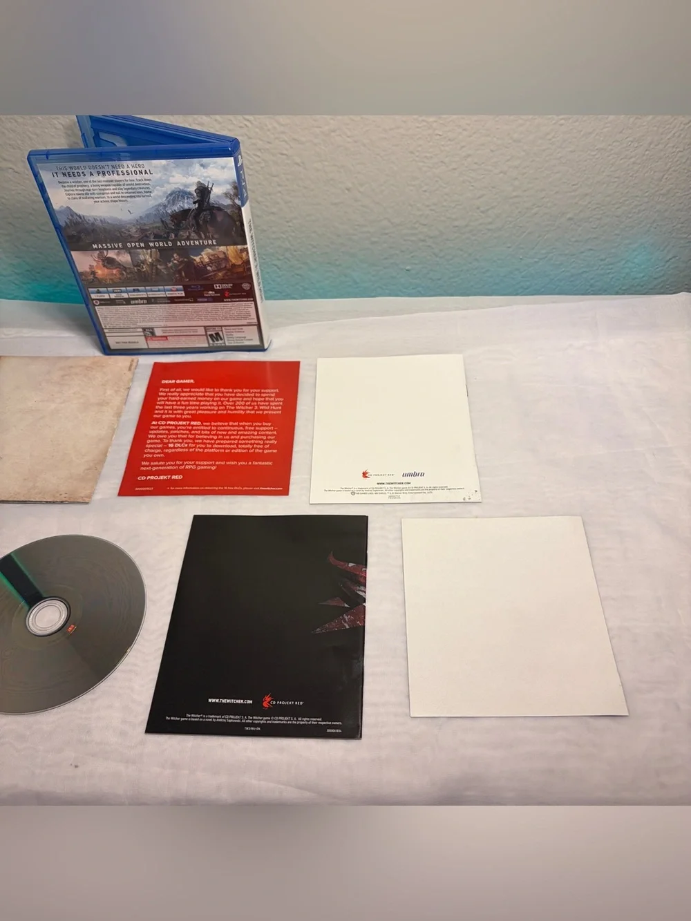 Witcher 3: Wild Hunt (Sony Playstation 4 PS4, 2015) Tested & Works CIB Complete